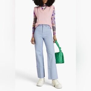 Baum und Pferdgarten NWT High Rise Blue Jeans with Flared Cut